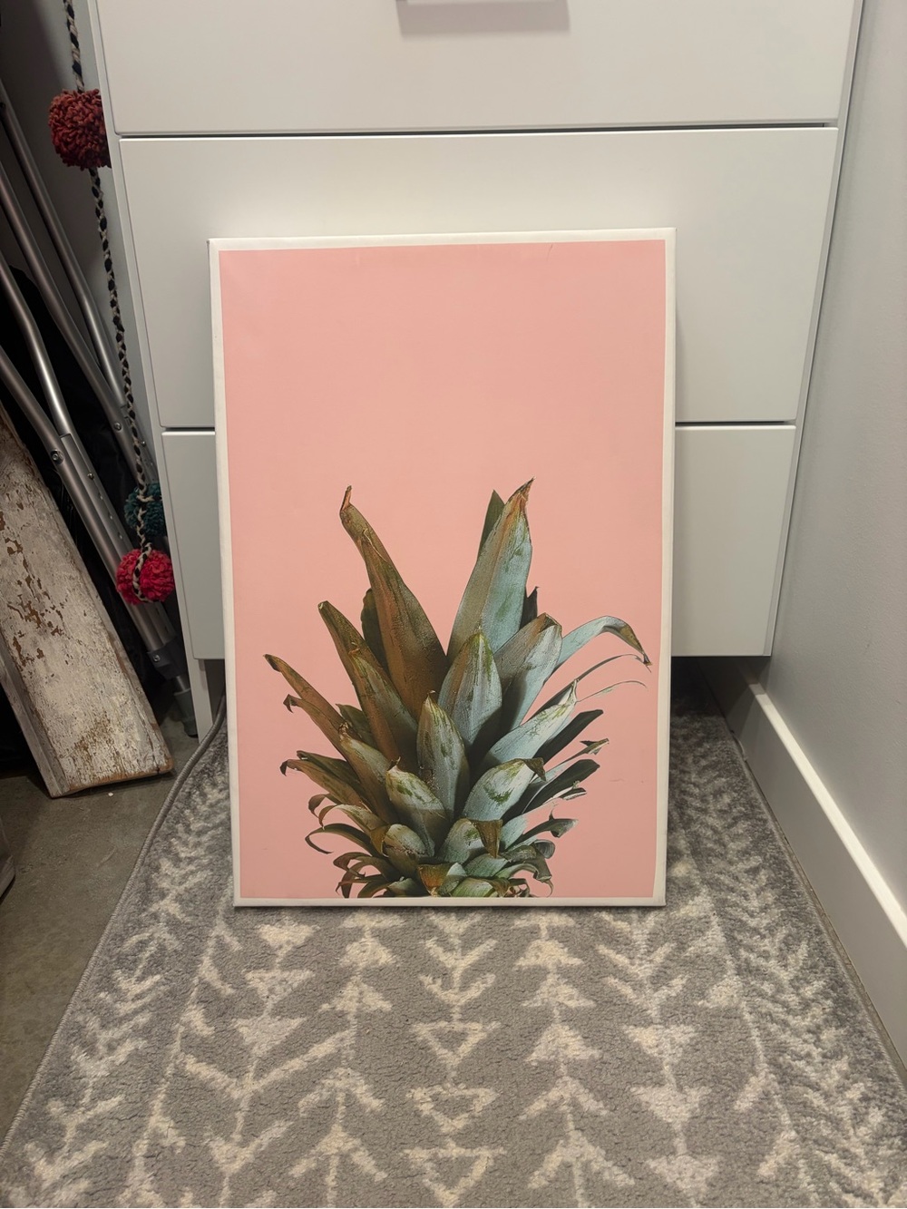 Pink Pineapple Wall Art Print